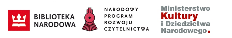 logotypy BN, MKIDN Narodowego Programu Rozwiju CZytelnictwa