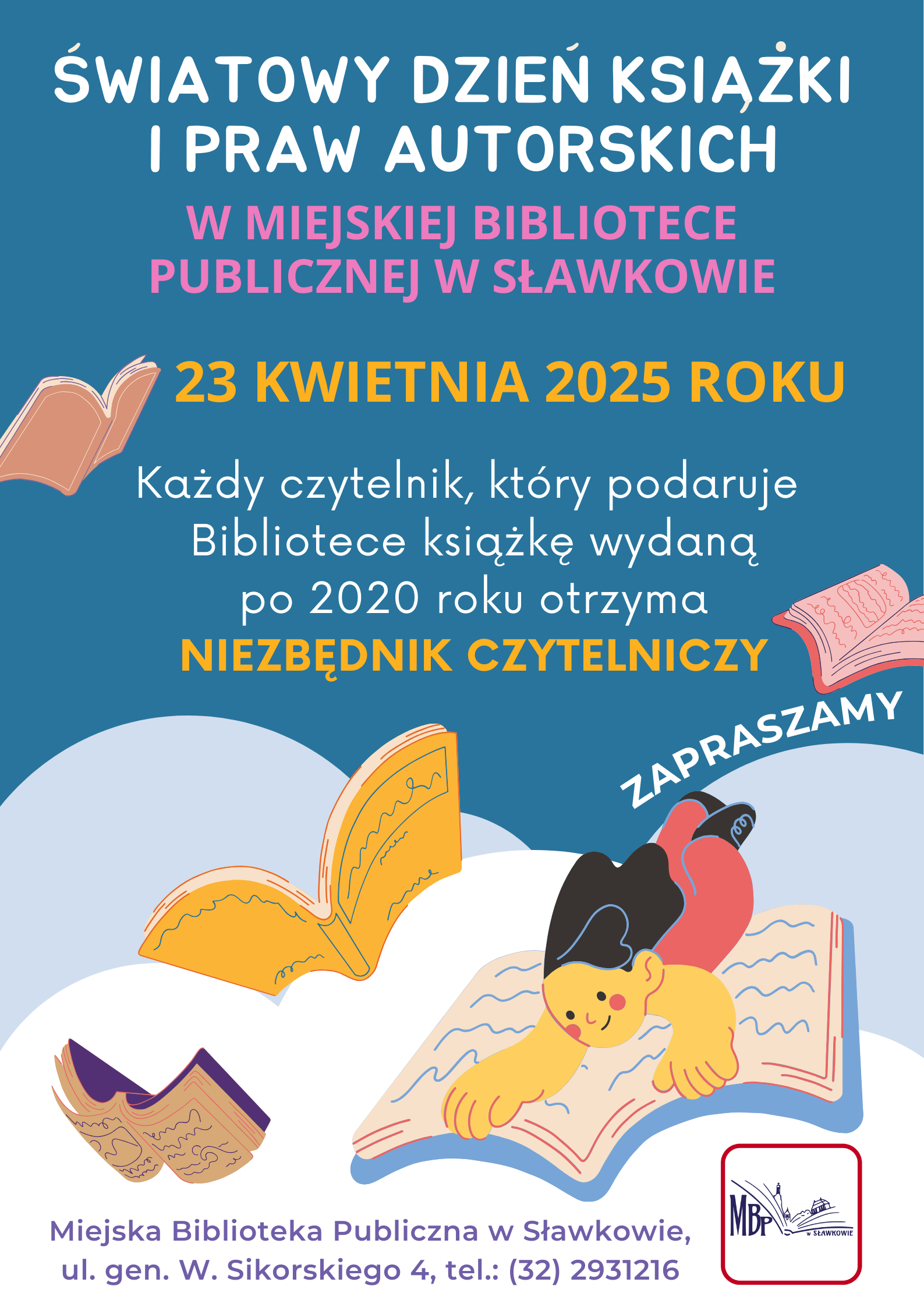 plakat dnia książki i praw autorskich
