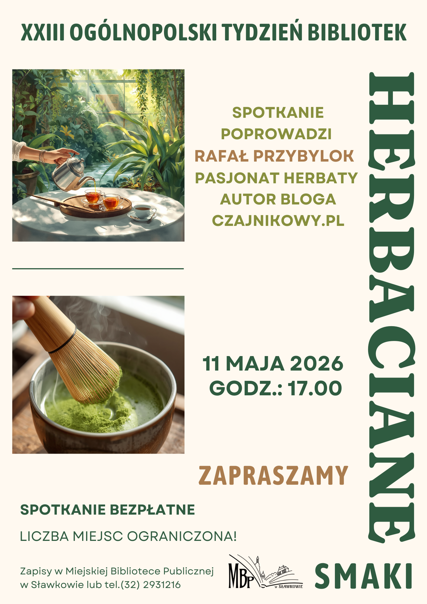 spotkanie dla czytelników o herbacie
