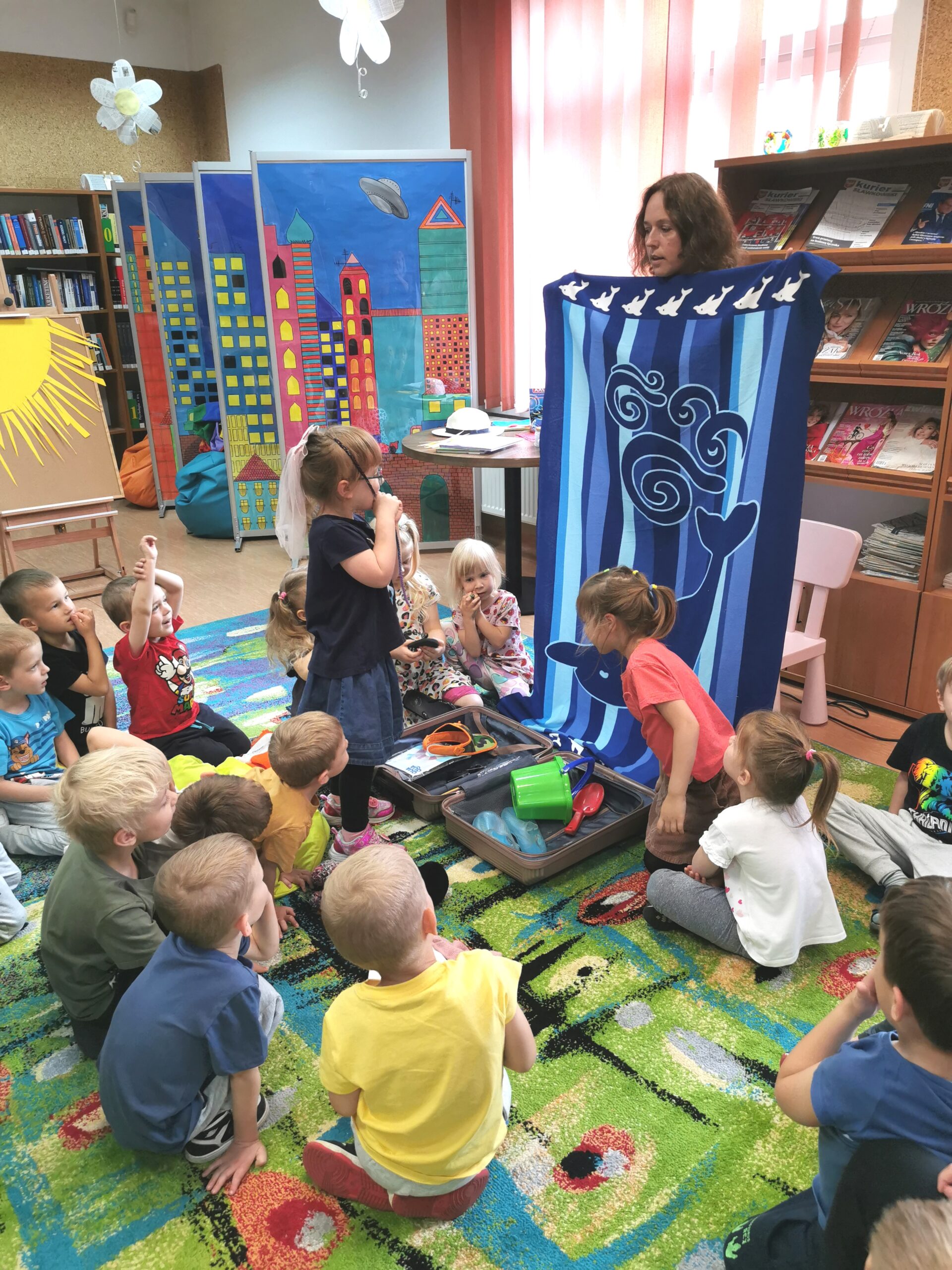 lekcja biblioteczna dla przedszkolaków o lecie
