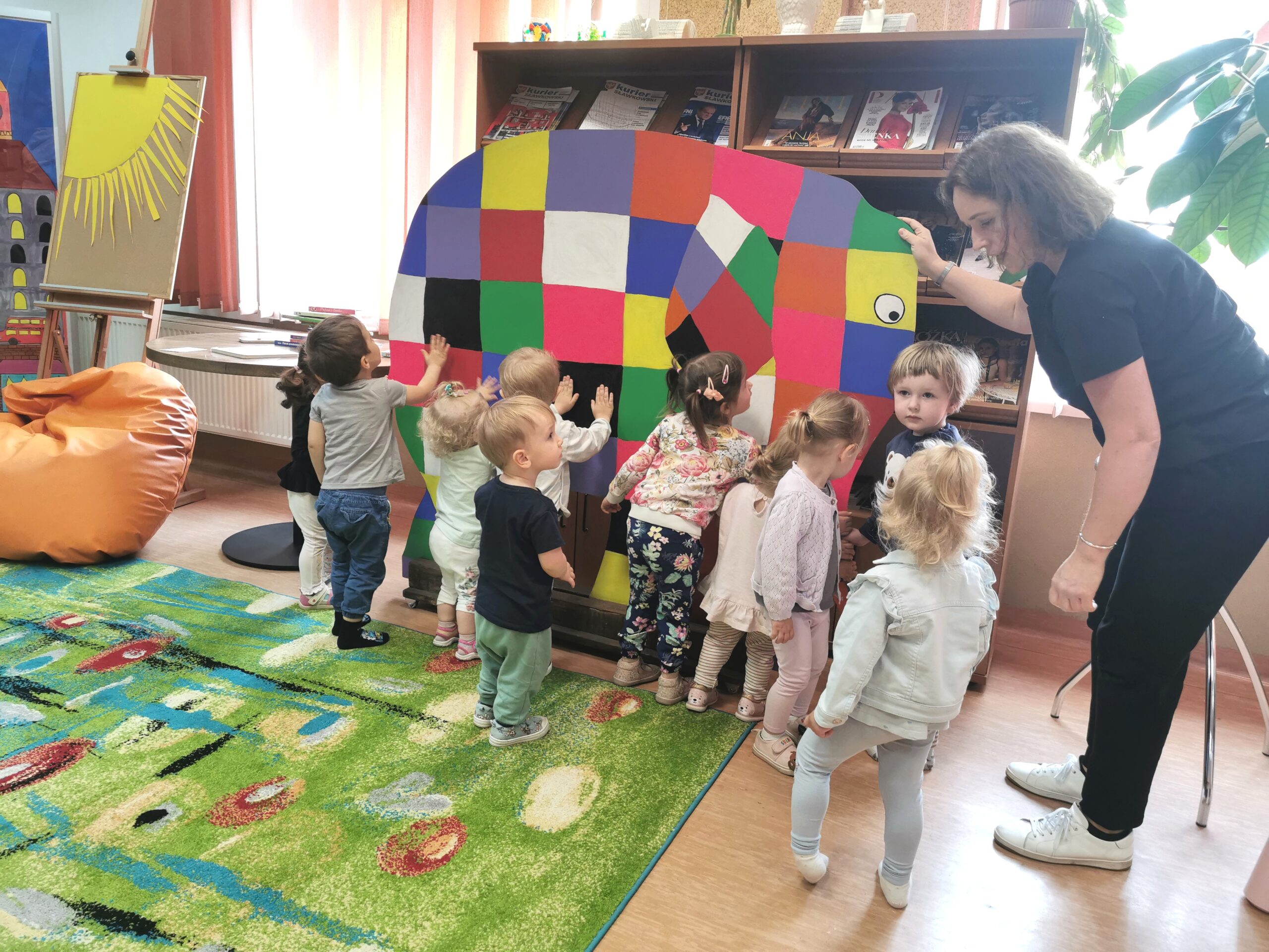 odwiedziny klubu dziecięcego maluszkowo ze sławkowa wspólna zabawa